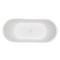 Aqua Eden 67.38 L, 29.5 W, Matte White/Glossy White, Solid Surface White Stone VRTDS683027 - alternate 3